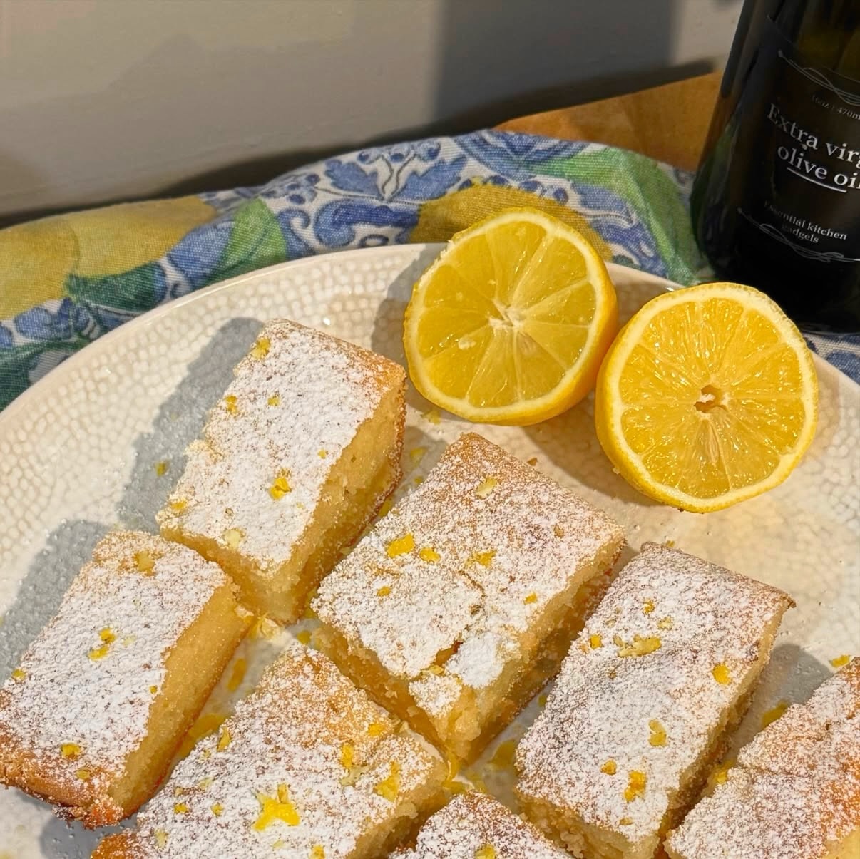 High Protein Lemon Olive Oil Cake Bites